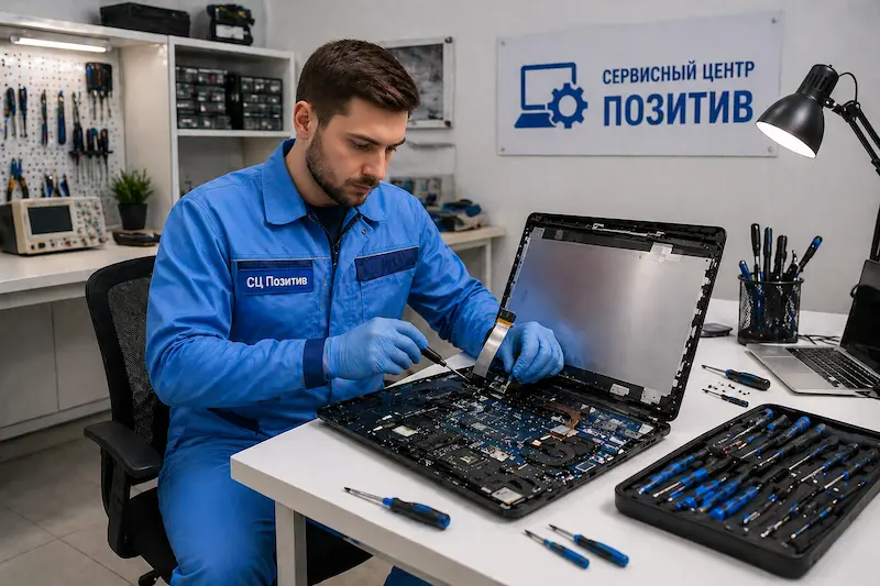 Замена шлейфа матрицы ноутбука в Екатеринбурге