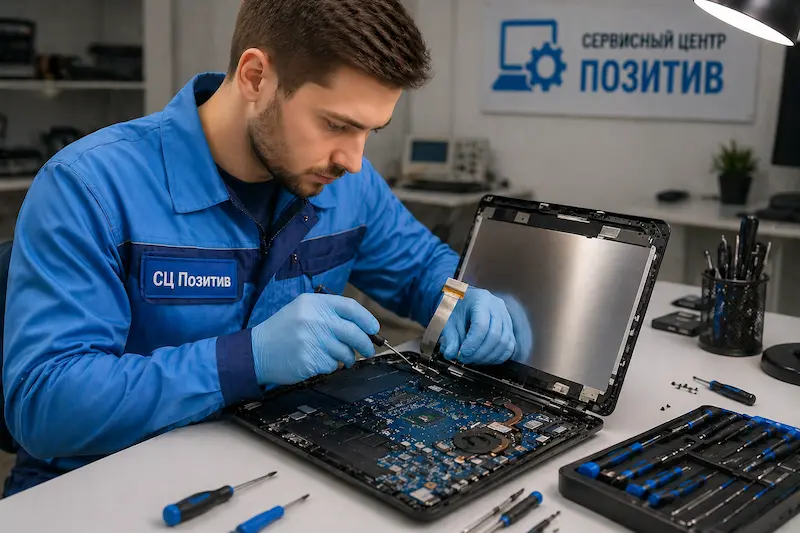 Ремонт шлейфа матрицы ноутбука в Екатеринбурге