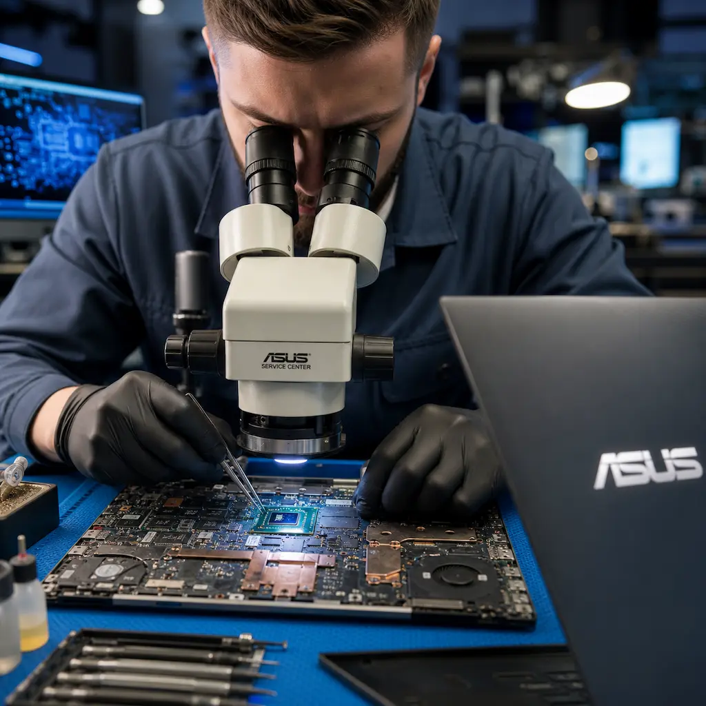 Замена видеокарты ноутбука Asus в Екатеринбурге