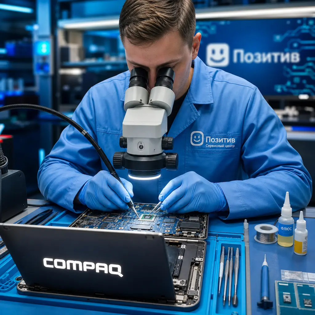 Замена видеокарты ноутбука Compaq в Екатеринбурге