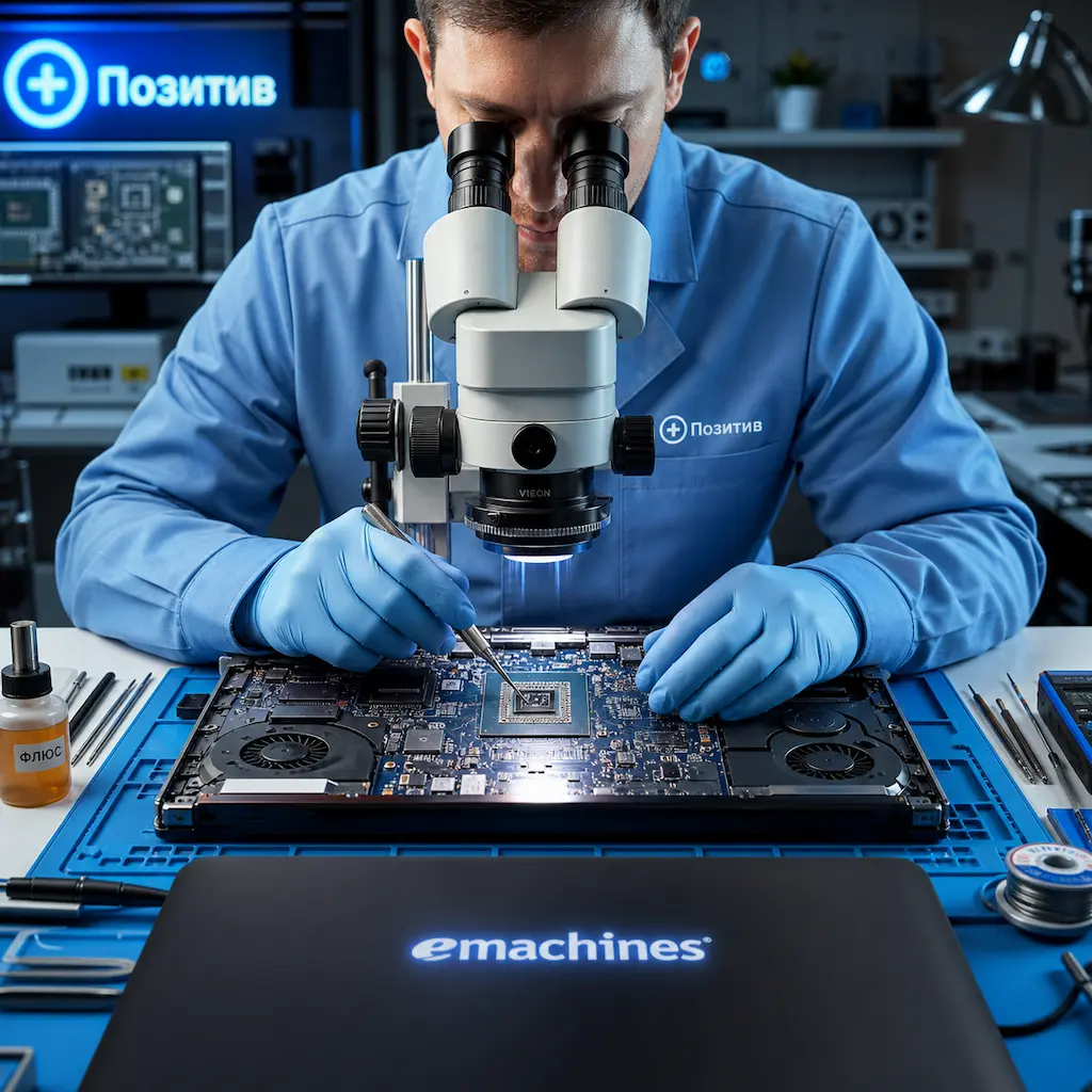 Замена видеокарты ноутбука Emachines в Екатеринбурге