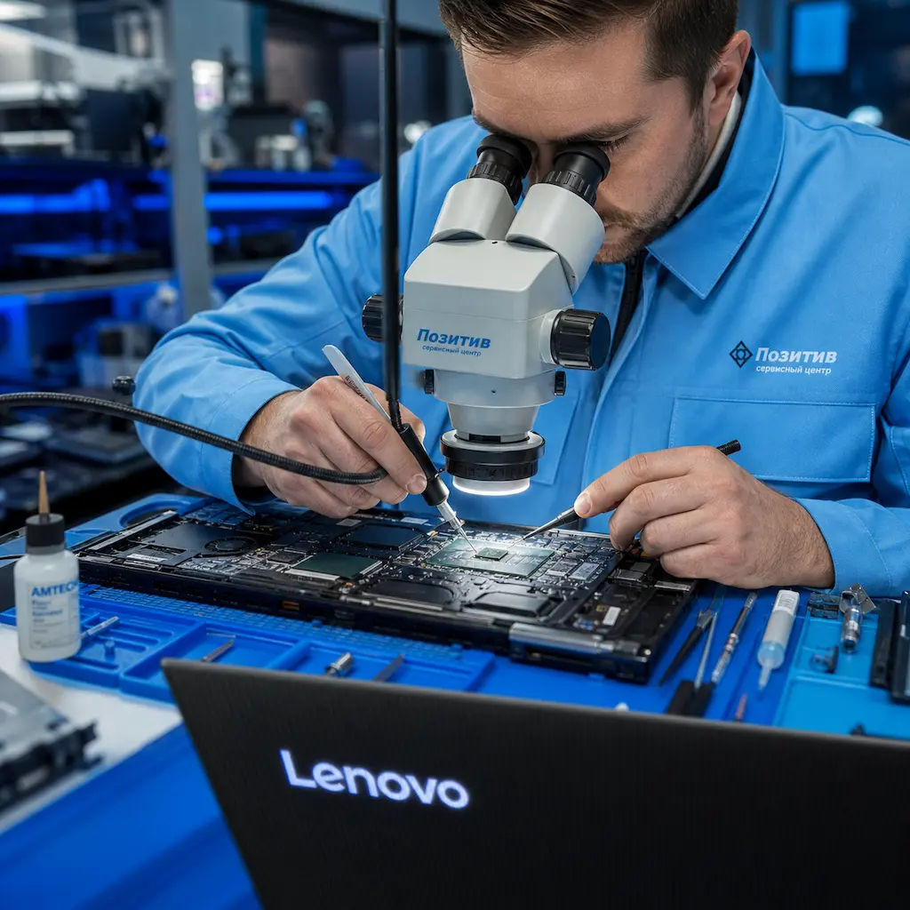 Замена видеокарты ноутбука Lenovo в Екатеринбурге