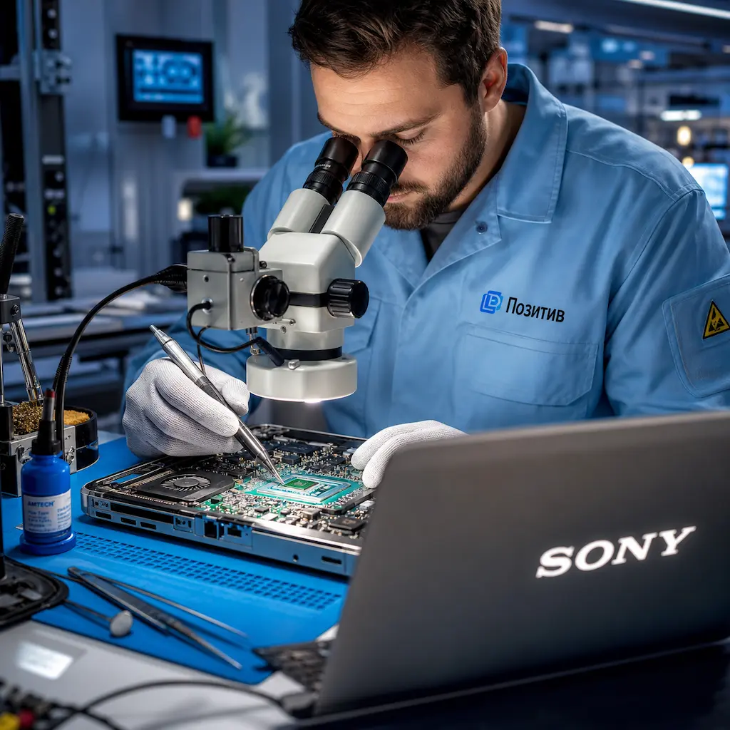 Замена видеокарты ноутбука Sony в Екатеринбурге