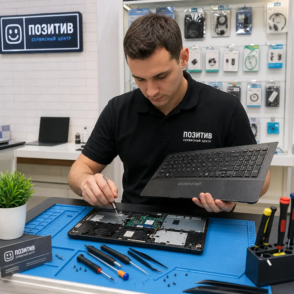 заменить клавиатуру на ноутбуке Packard Bell в Екатеринбурге