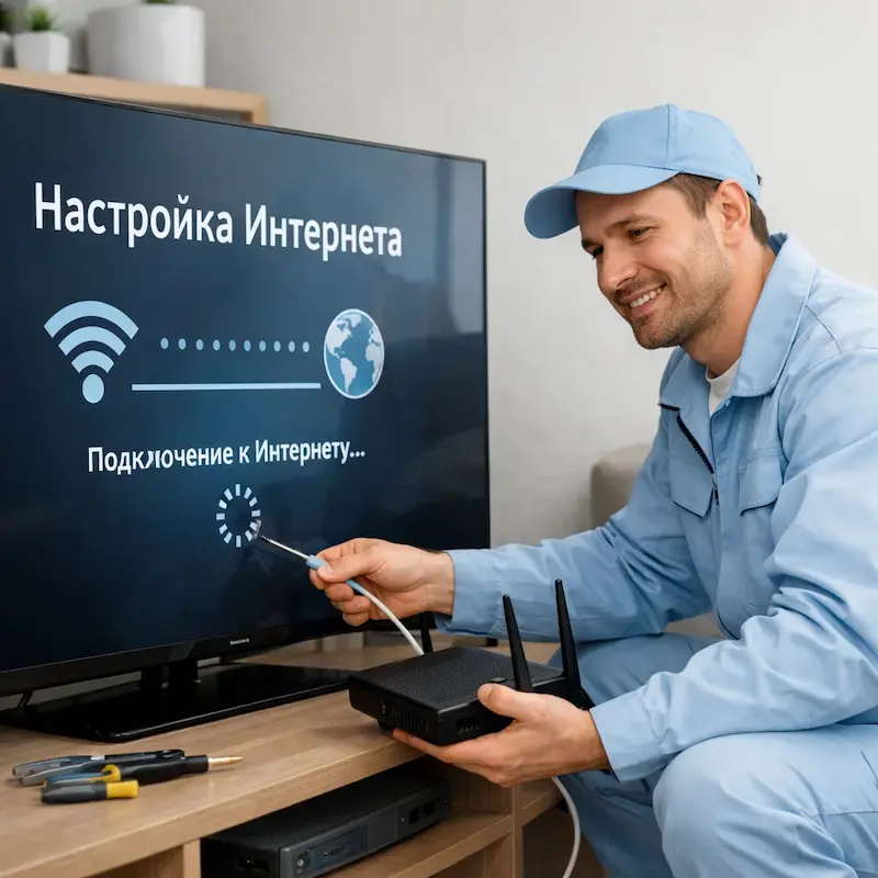 Настройка интернета на ТВ в Екатеринбурге