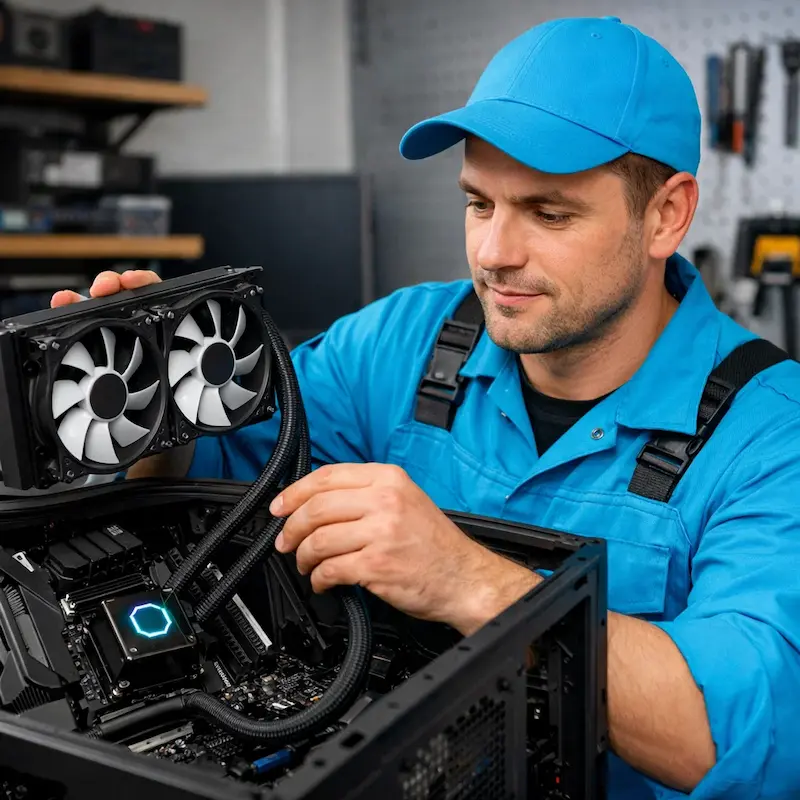 Установка водяного охлаждения на компьютер в Екатеринбурге