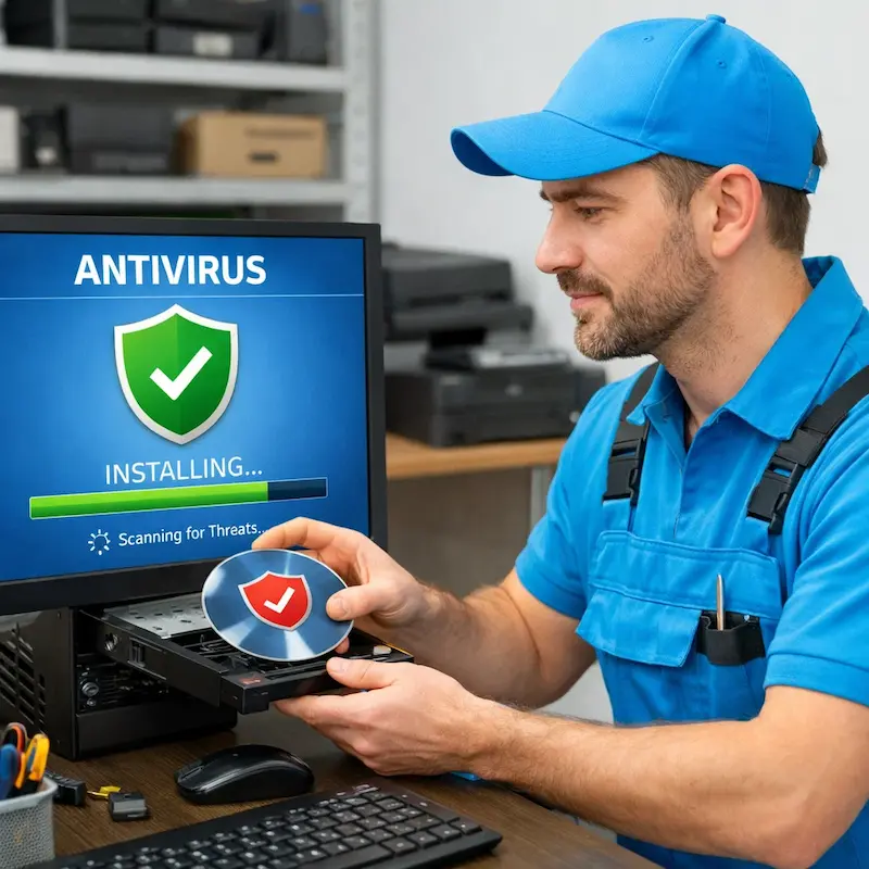 Установка антивируса в Екатеринбурге на дому