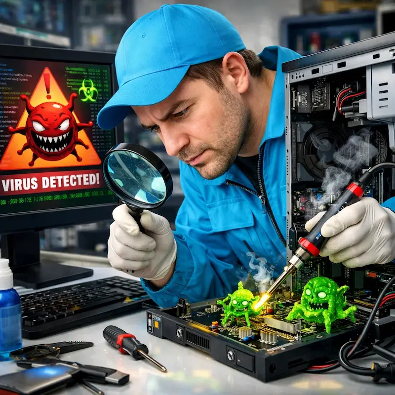 Вылечить компьютерный вирус в Екатеринбурге