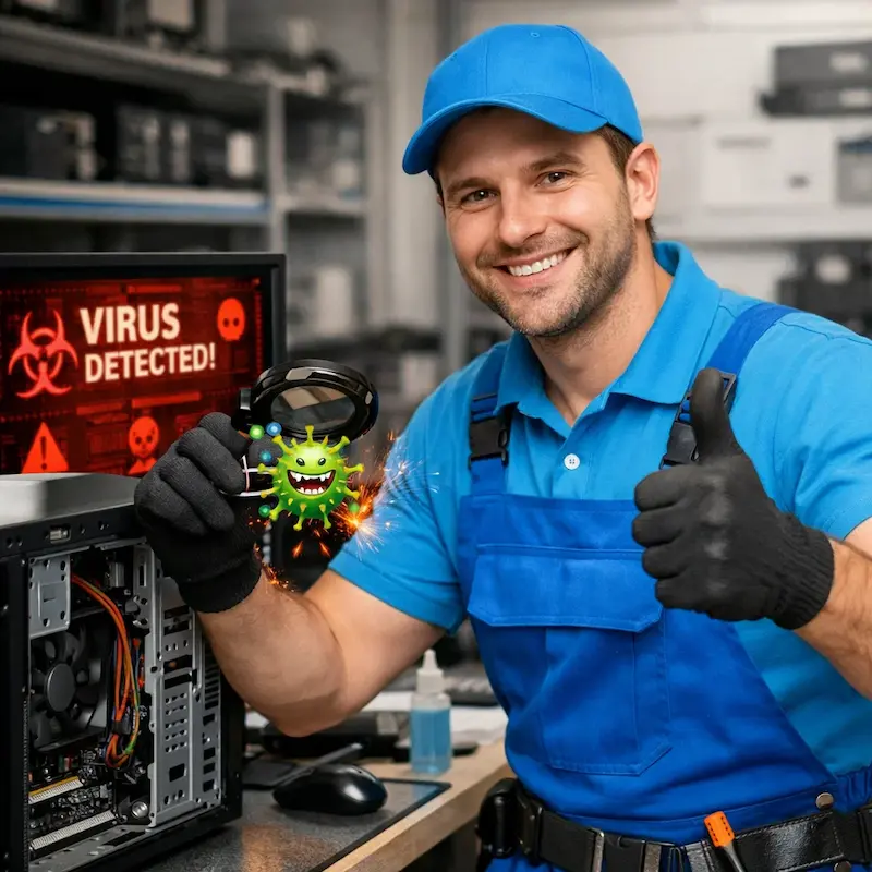 Удаление вирусов с компьютера в Екатеринбурге