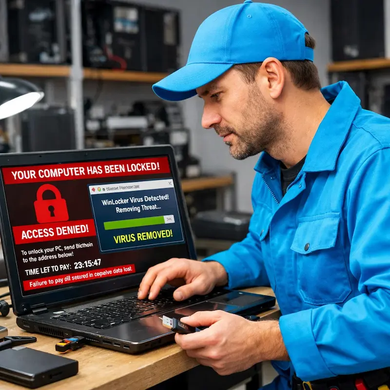 Поможем разблокировать компьютер и ноутбук в Екатеринбурге